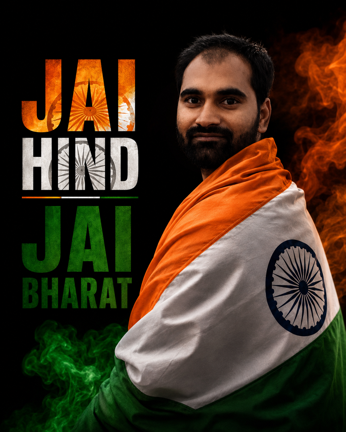 JAI HIND JAI BHARAT Pose